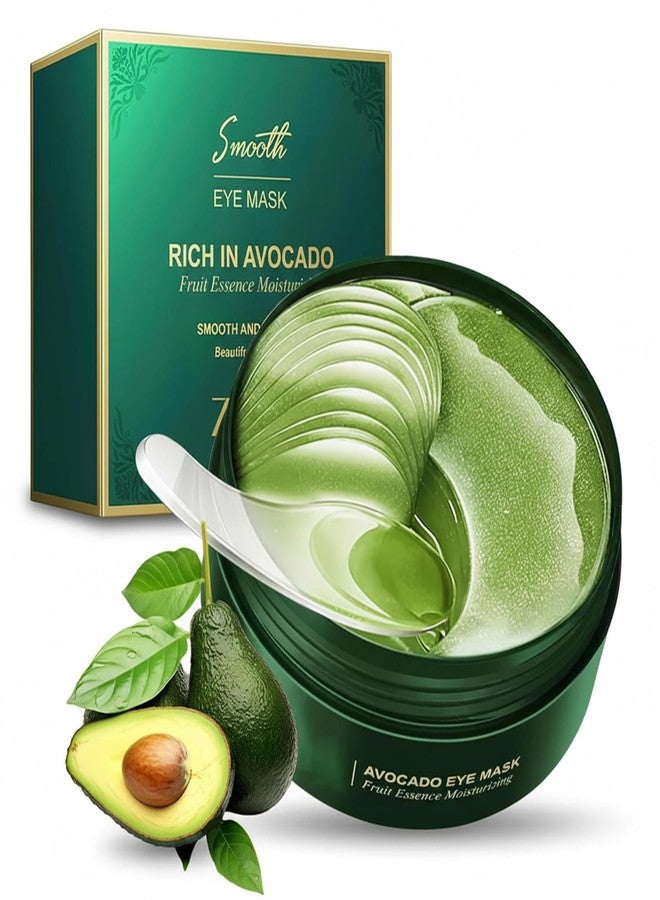 Eakroo 60 PCS Avocado Under Eye Patches, Eye Masks for Dark Circles and Puffiness, Moisturizing Eye Mask Skincare, Eye Patches for Women, Improving Eye Skin Dryness, Reduce Fine Lines and Wrinkles - Image 1